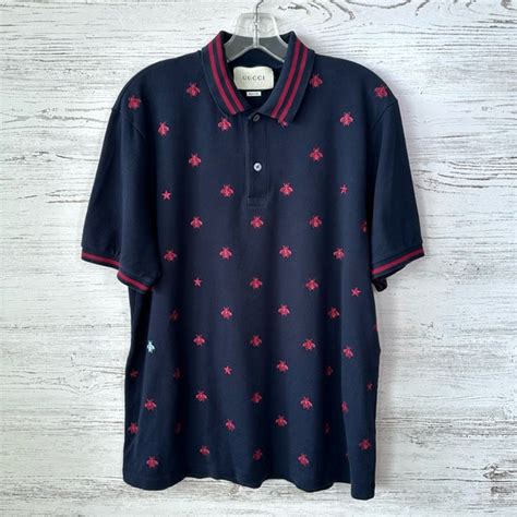 gucci bumble bee polo shirt